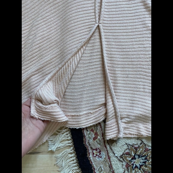 Free People Lover’s Split Ribbed Longsleeve - Picture 4 of 5